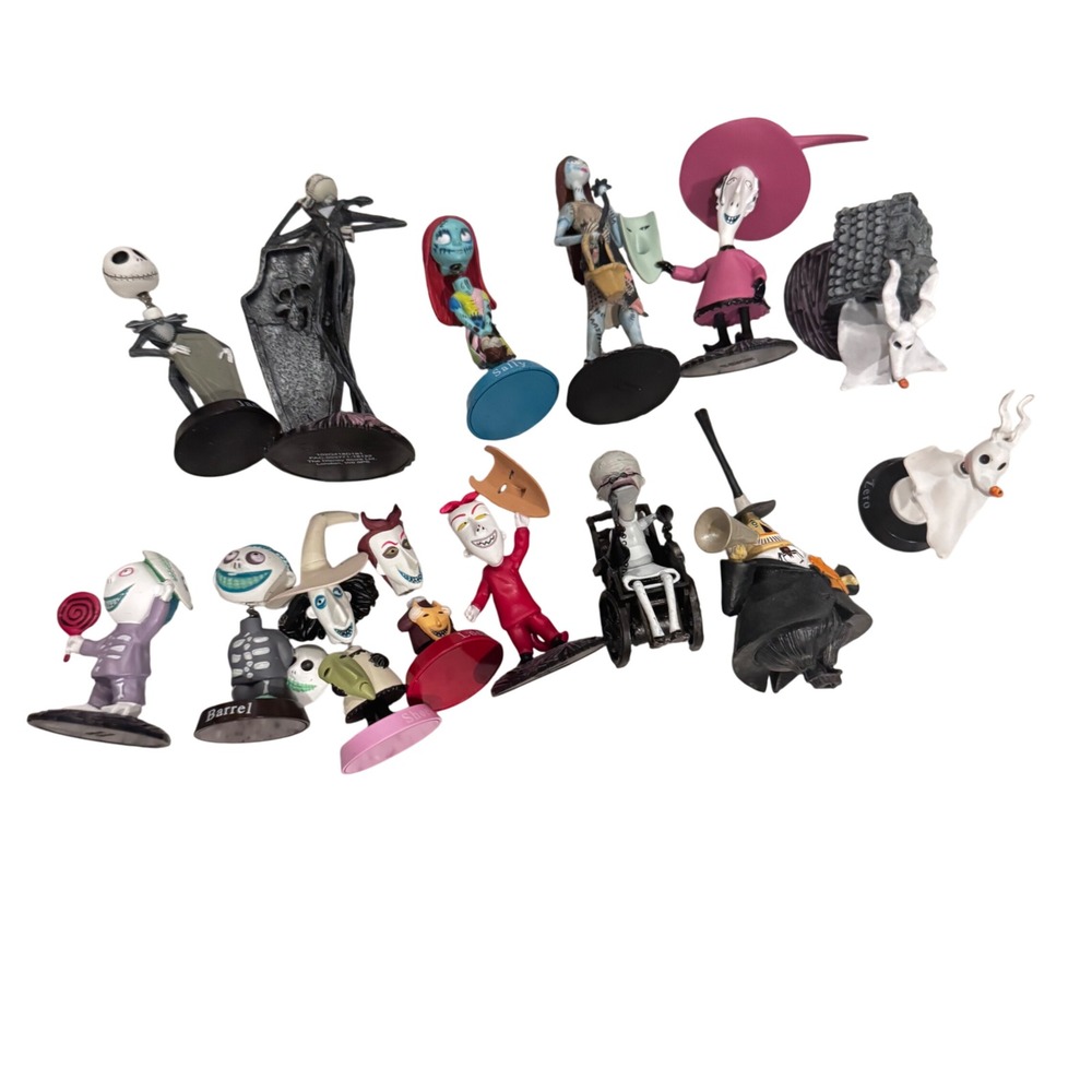 Nightmare Before Christmas 14 Figurines Disney NBC Figures Jack Sally‎ Zero 3-4"